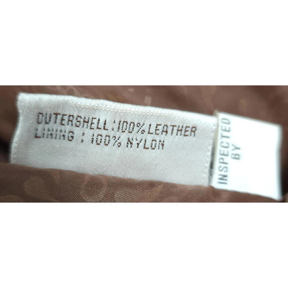 G-III Leather Fashions Brown‎ Leather Jacket Size 18/20 - Picture 9 of 9